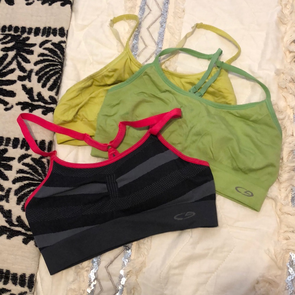 Three Champion Sports Bras